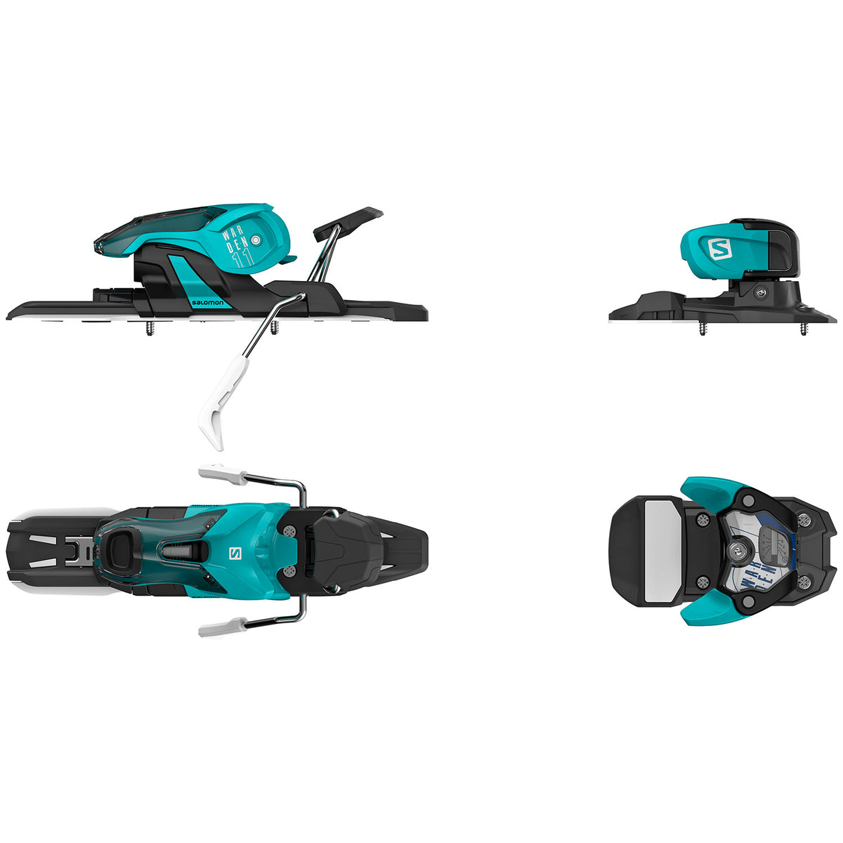 Salomon Warden 11 Ski Bindings 2021 Turquoise/Black