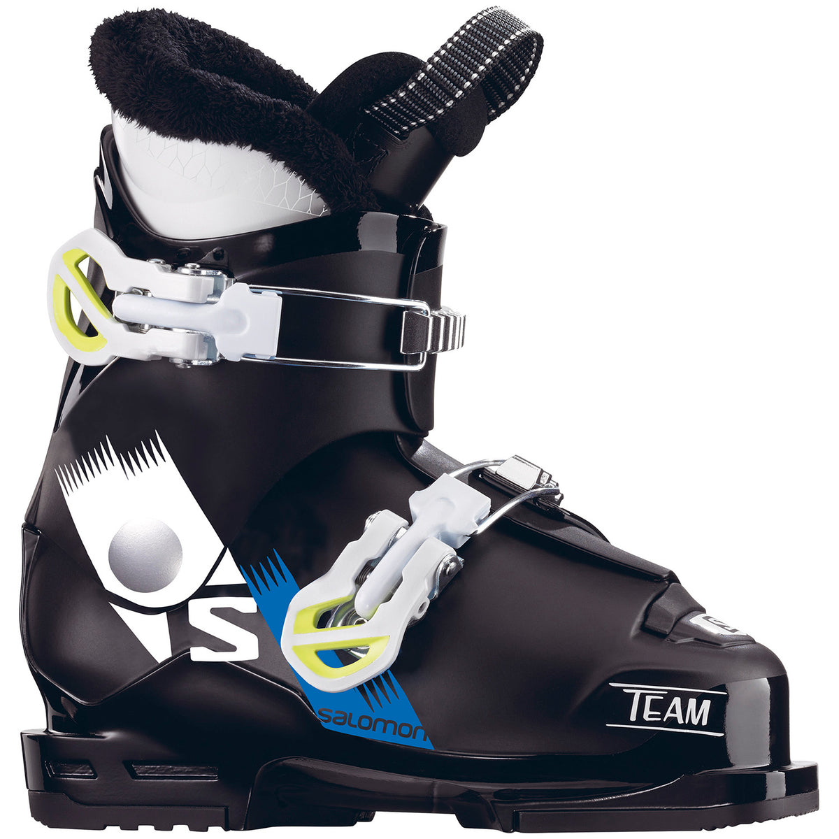 Salomon Team T2 Ski Boots - Little Boys' 2016 Black/White/Acid Green