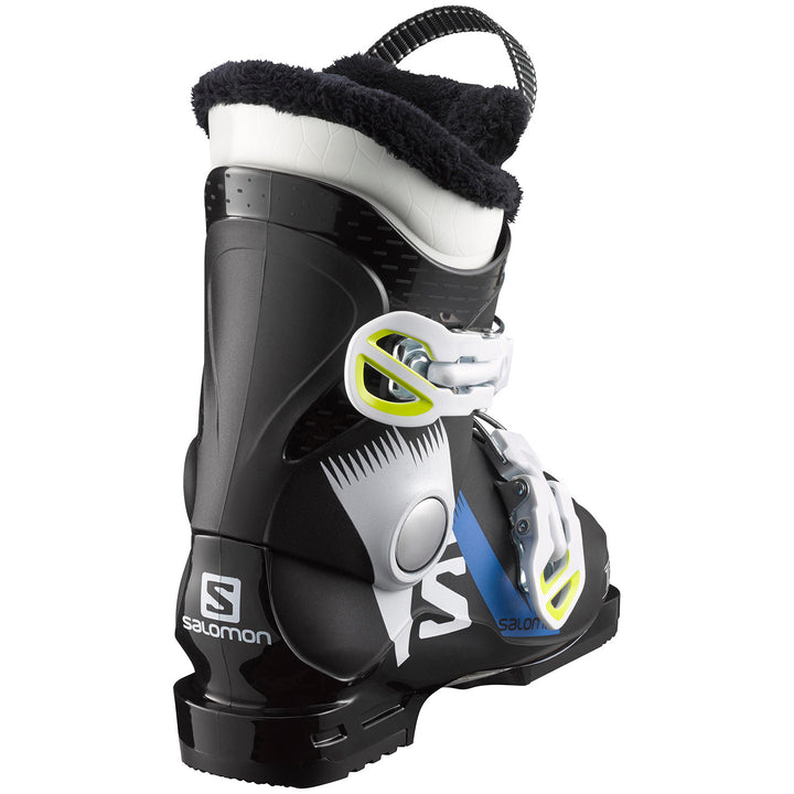 Salomon Team T2 Ski Boots - Little Boys' 2016 Black/White/Acid Green Back View