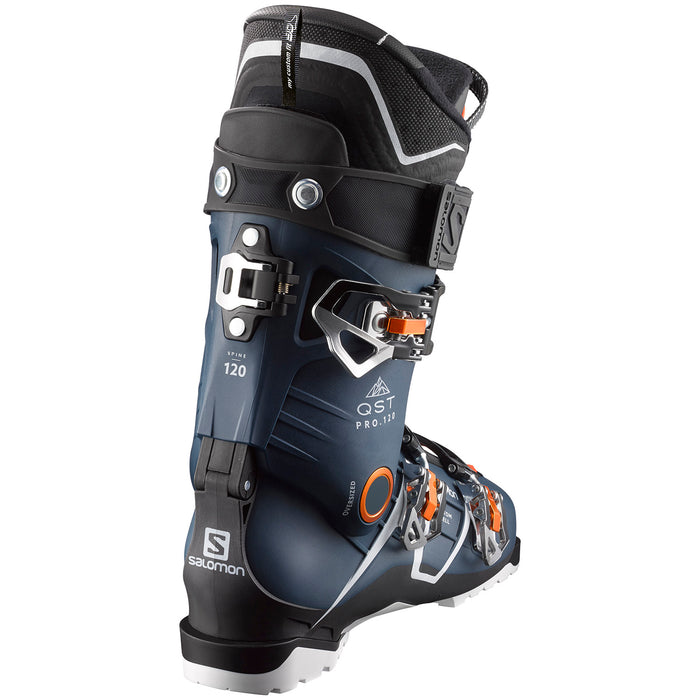Salomon QST Pro 120 Ski Boots 2018 Petrol Blue/Black/Orange Back View