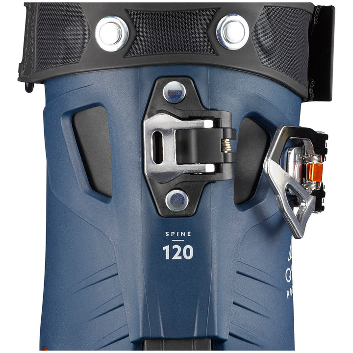 Salomon QST Pro 120 Ski Boots 2018 Petrol Blue/Black/Orange Detail 2 View
