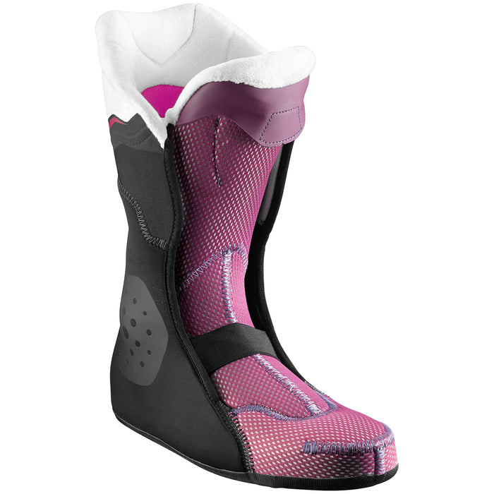 Salomon QST Pro 110 W Ski Boots - Women's 2018 Black/Burgandy/Pink Liner View