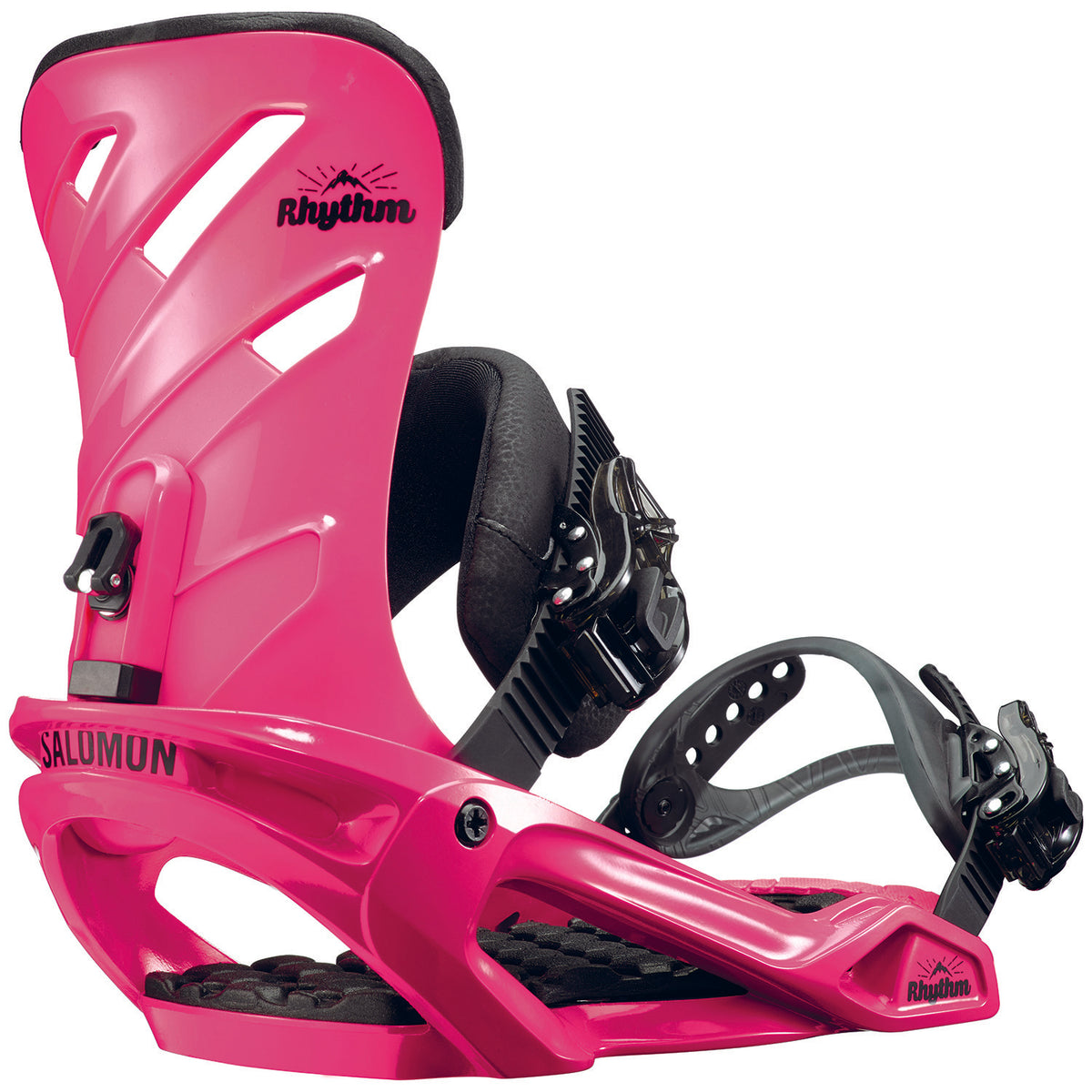 Salomon Rhythm Snowboard Bindings - Women's 2017 Pink High Back View