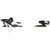 Salomon STH2 13 WTR Ski Bindings 2018 Black/White Side View