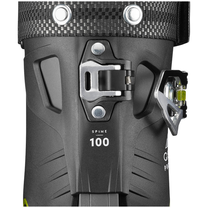 Salomon QST Pro 100 Ski Boots 2018 Black/Anthracite/Acid Green Detail 2 View