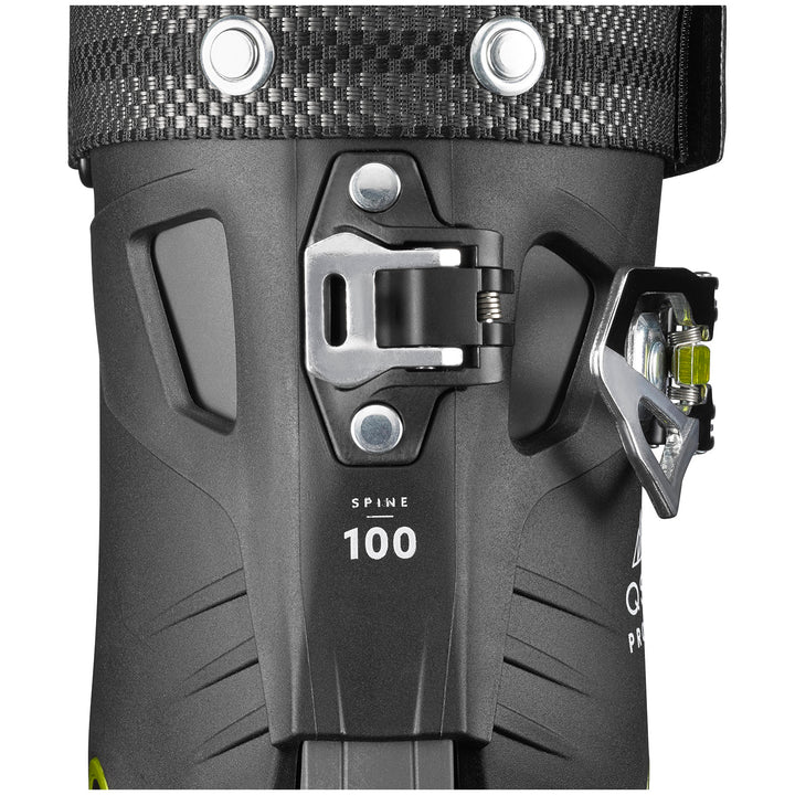 Salomon QST Pro 100 Ski Boots 2018 Black/Anthracite/Acid Green Detail 2 View