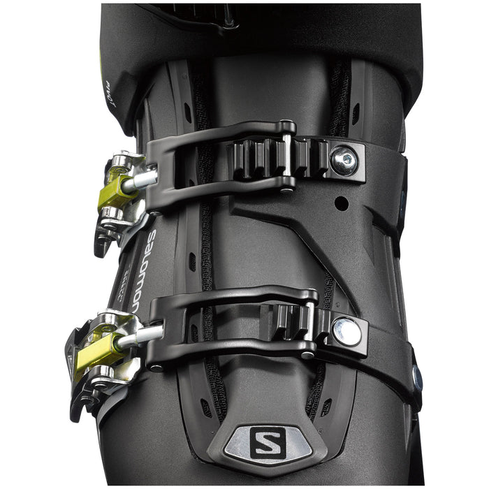 Salomon QST Pro 100 Ski Boots 2018 Black/Anthracite/Acid Green Detail 1 View