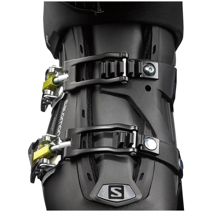 Salomon QST Pro 100 Ski Boots 2018 Black/Anthracite/Acid Green Detail 1 View