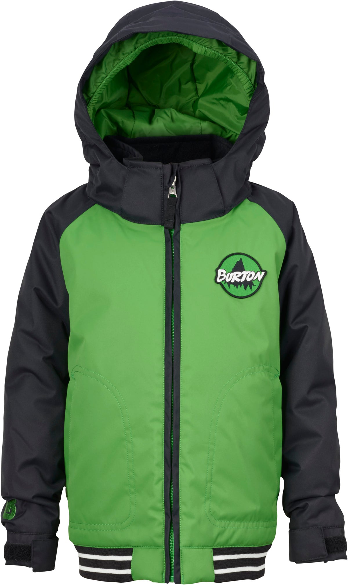 Burton Minishred Game Day Jacket - Little Boys' Slime/True Black Front View