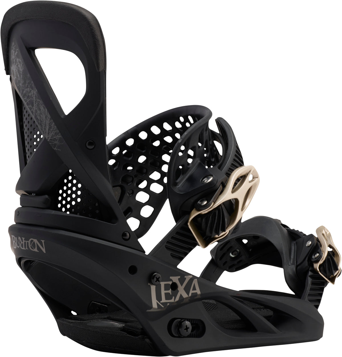 Burton Lexa Snowboard Bindings - Women's 2017 Black Gold Back View