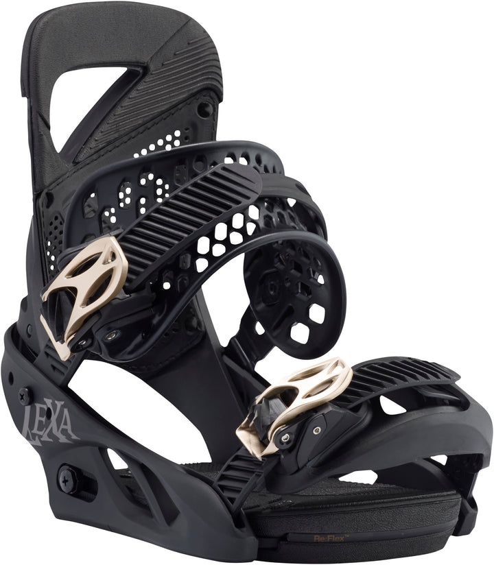 Burton Lexa Snowboard Bindings - Women's 2017 Black Gold Front View