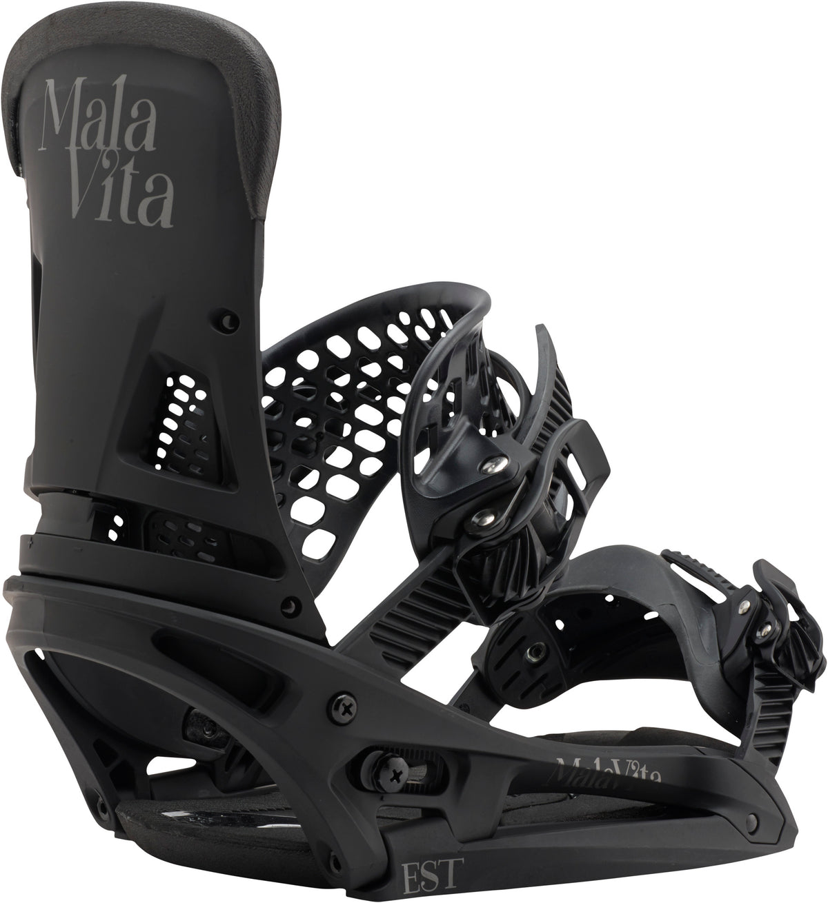 Burton Malavita EST Snowboard Bindings 2017 Black Back View