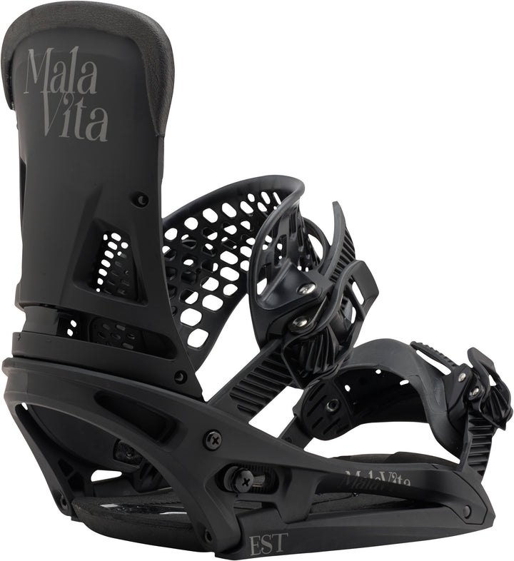 Burton Malavita EST Snowboard Bindings 2017 Black Back View