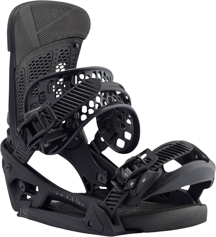 Burton Malavita EST Snowboard Bindings 2017 Black Front View