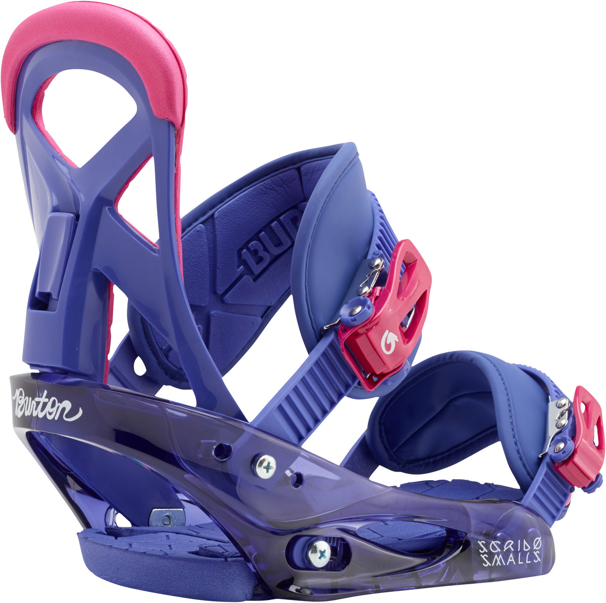 Burton Scribe Smalls Snowboard Bindings - Girls' 2017 Deja Blue Back View