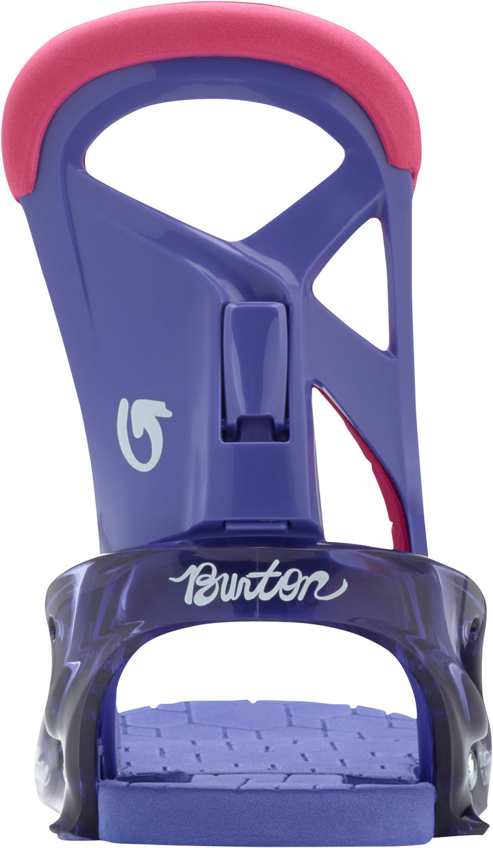 Burton Scribe Smalls Snowboard Bindings - Girls' 2017 Deja Blue Back View