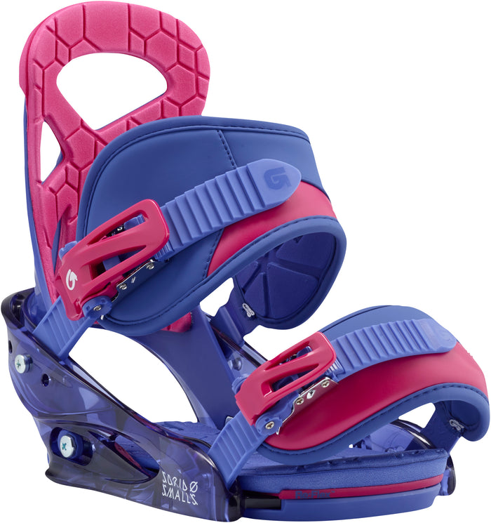 Burton Scribe Smalls Snowboard Bindings - Girls' 2017 Deja Blue Front View