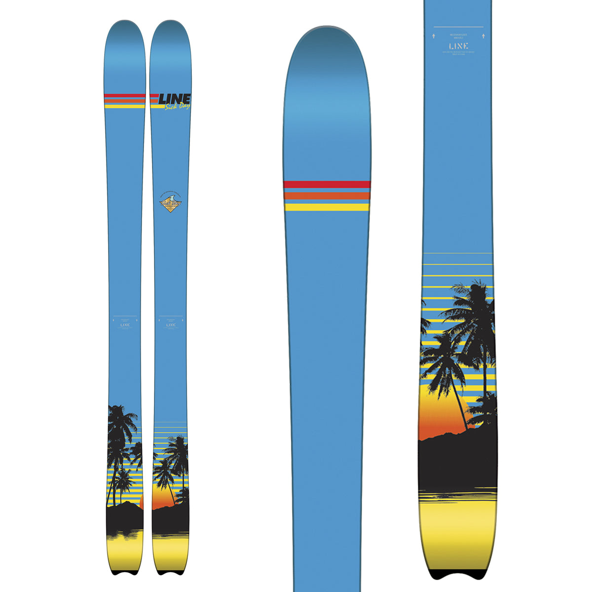 Line Skis Sick Day 102 Skis 2017 Top View