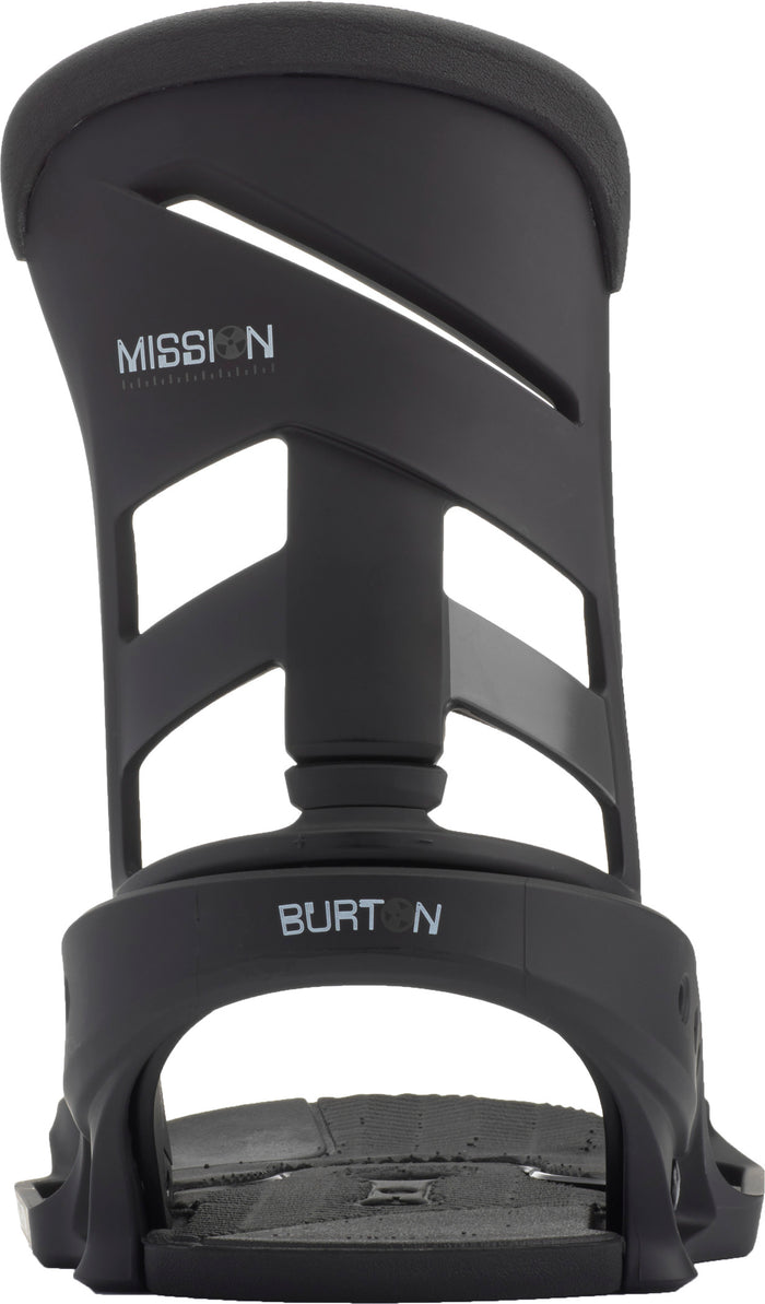 Burton Mission EST Snowboard Bindings 2017 Black Back View