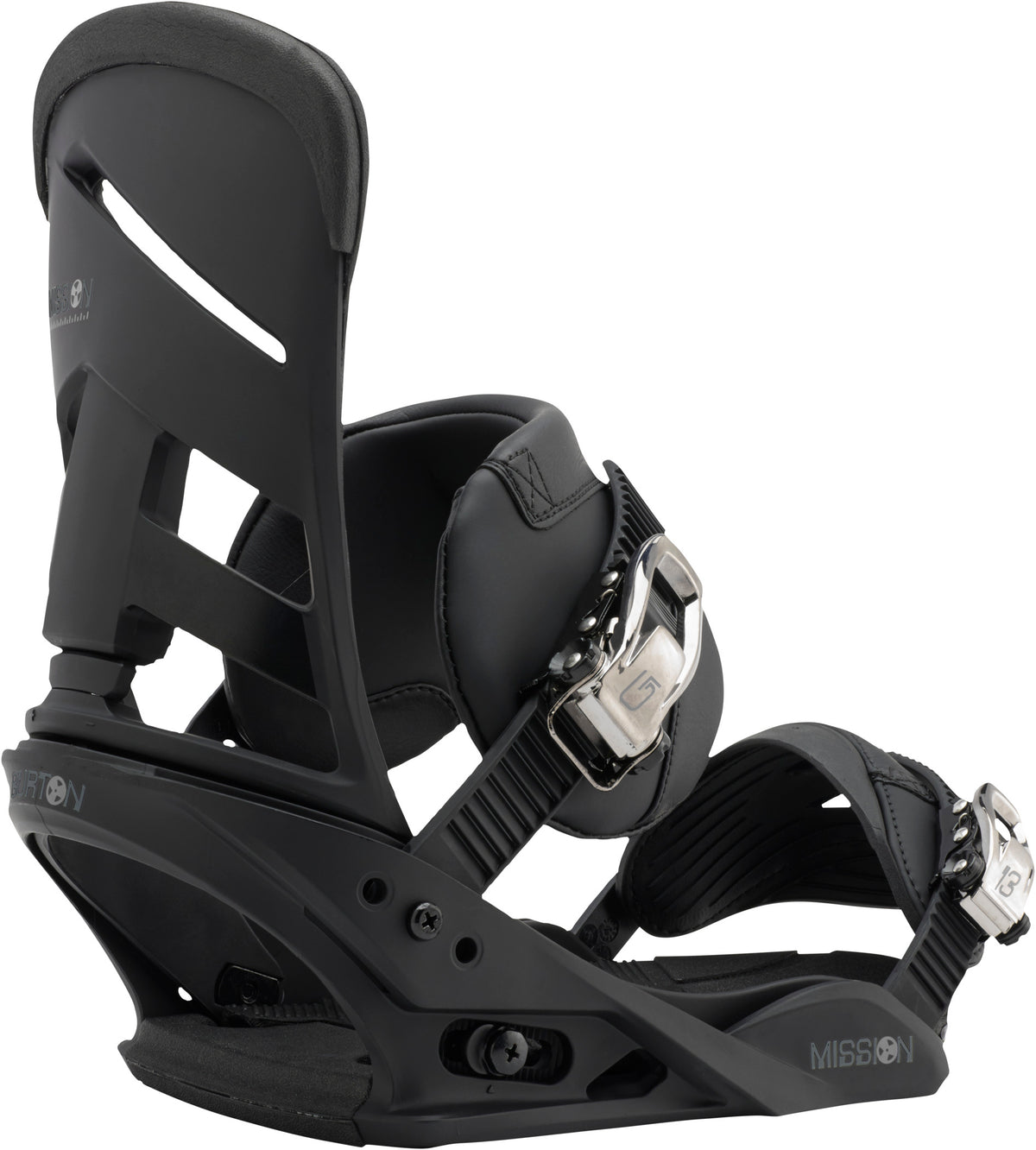 Burton Mission Snowboard Bindings 2017 Black Back View