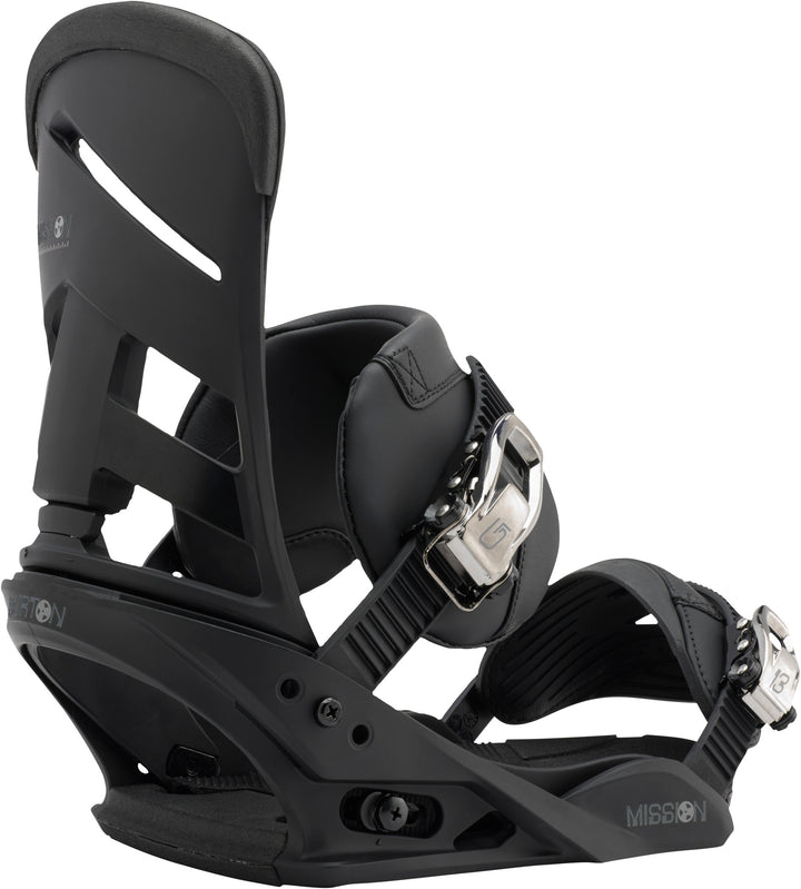 Burton Mission Snowboard Bindings 2017 Black Back View