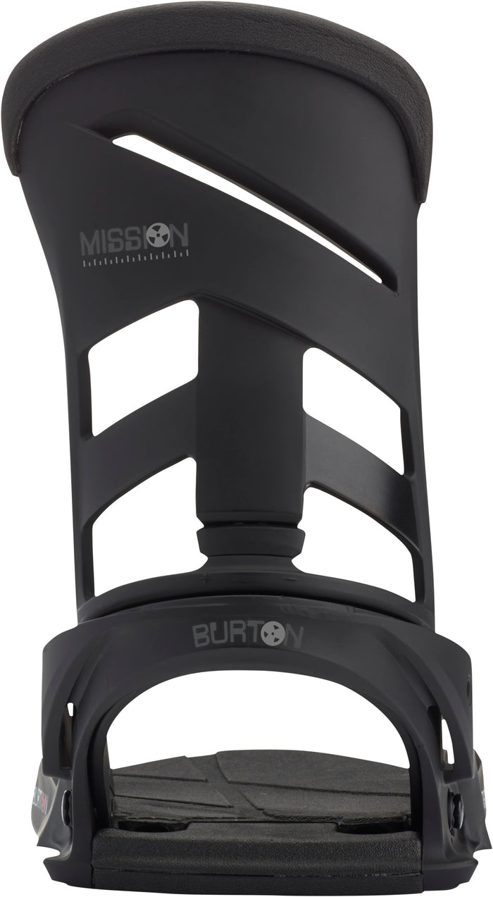 Burton Mission Snowboard Bindings 2017 Black Back View