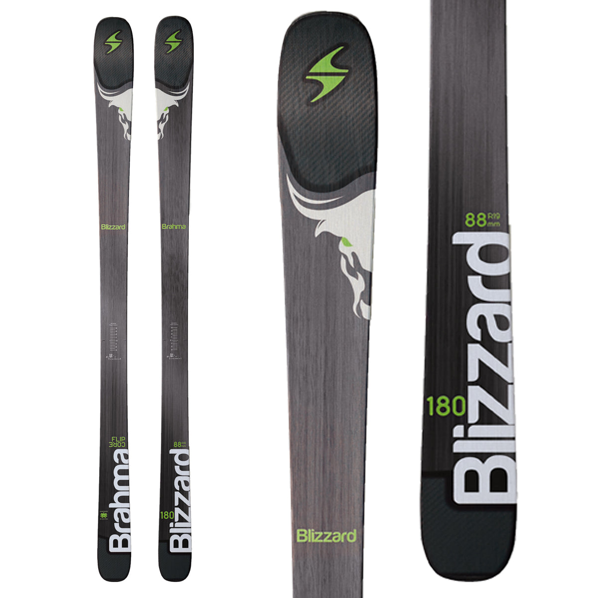Blizzard Brahma Skis 2017 Top View