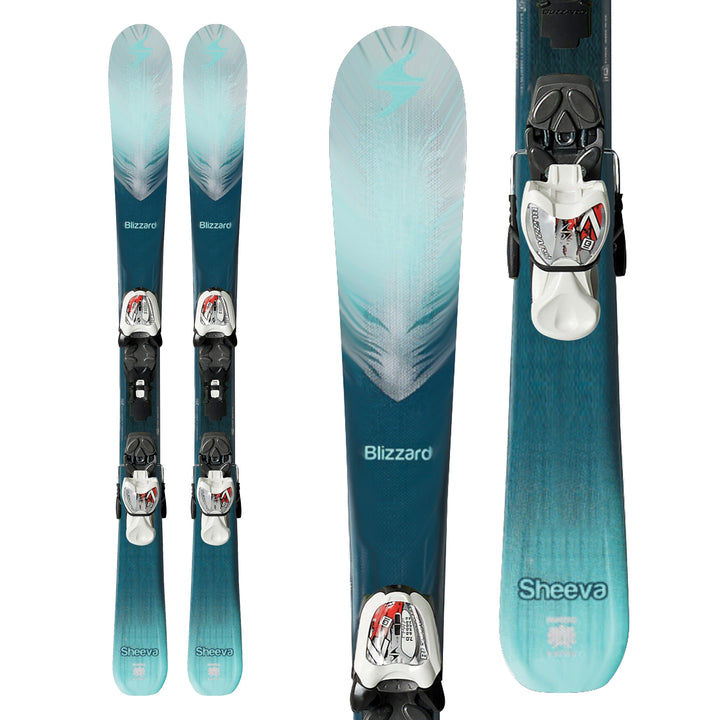 Blizzard Sheeva Twin Jr Skis + IQ 7 Bindings - Girls' 2017 Top View
