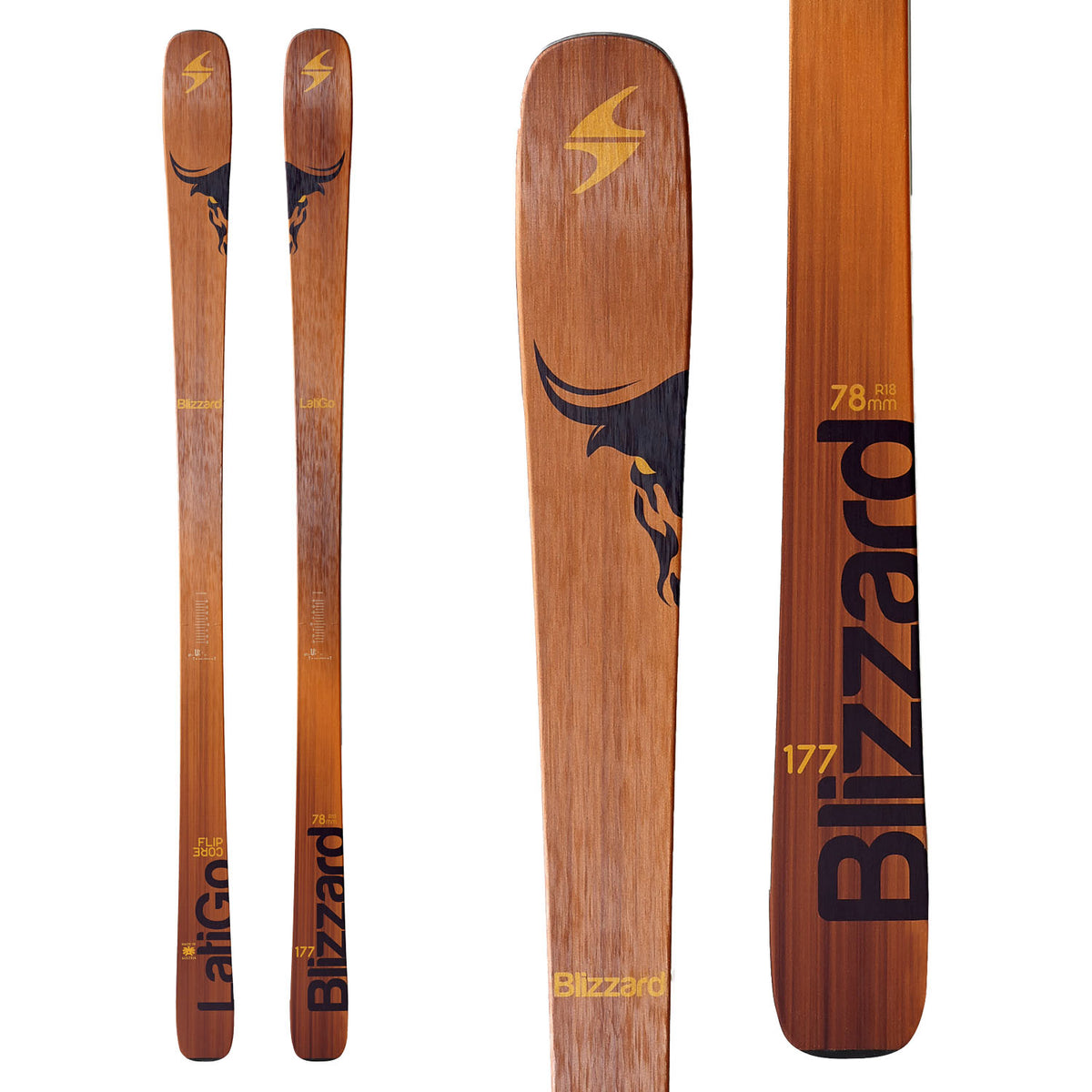 Blizzard Latigo Skis 2017 Top View