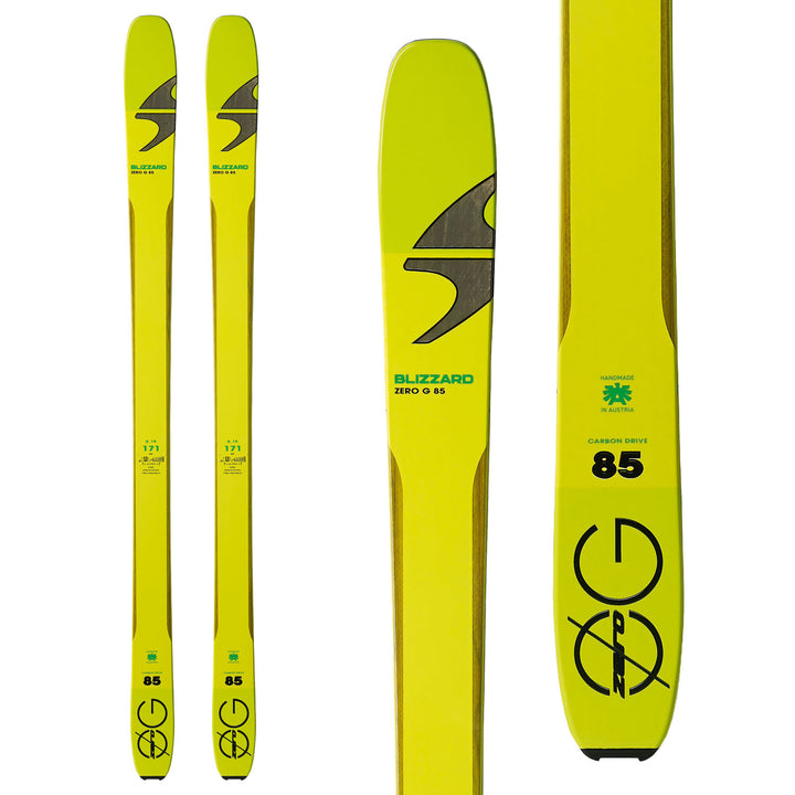 Blizzard Zero G 85 Skis 2018 Top View