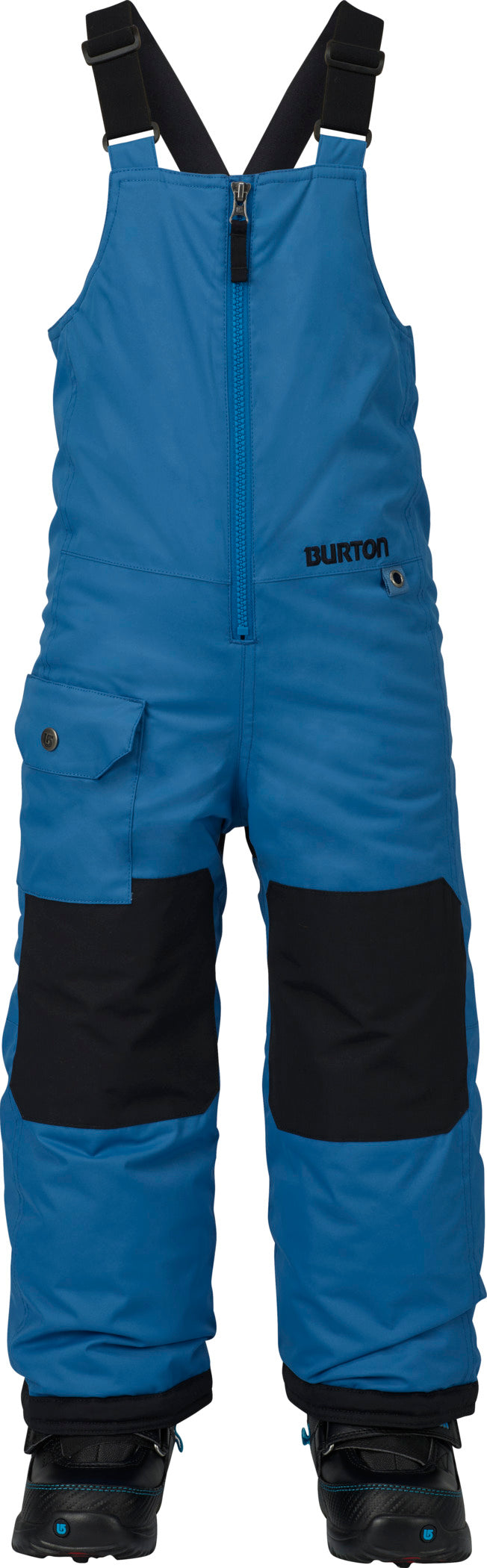 Burton Minishred Maven Bibs - Little Kids' Glacier Blue Front View