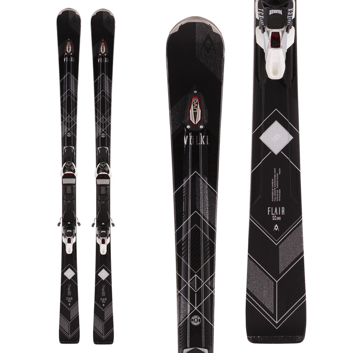 Volkl Flair SC UVO Skis + xMotion 11.0 Bindings - Women's 2017 Top View