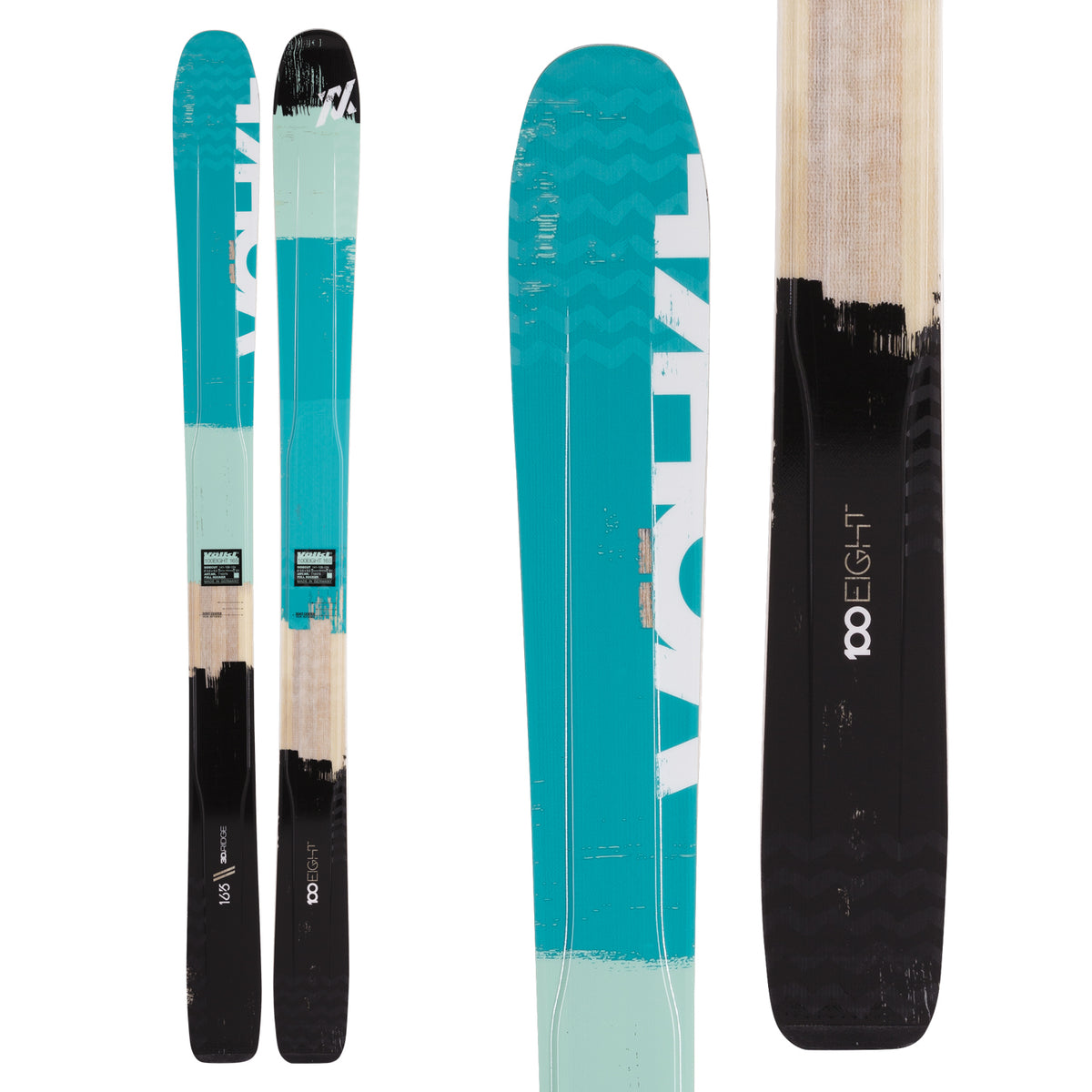 Volkl 100Eight W Skis - Women's 2017 Top View