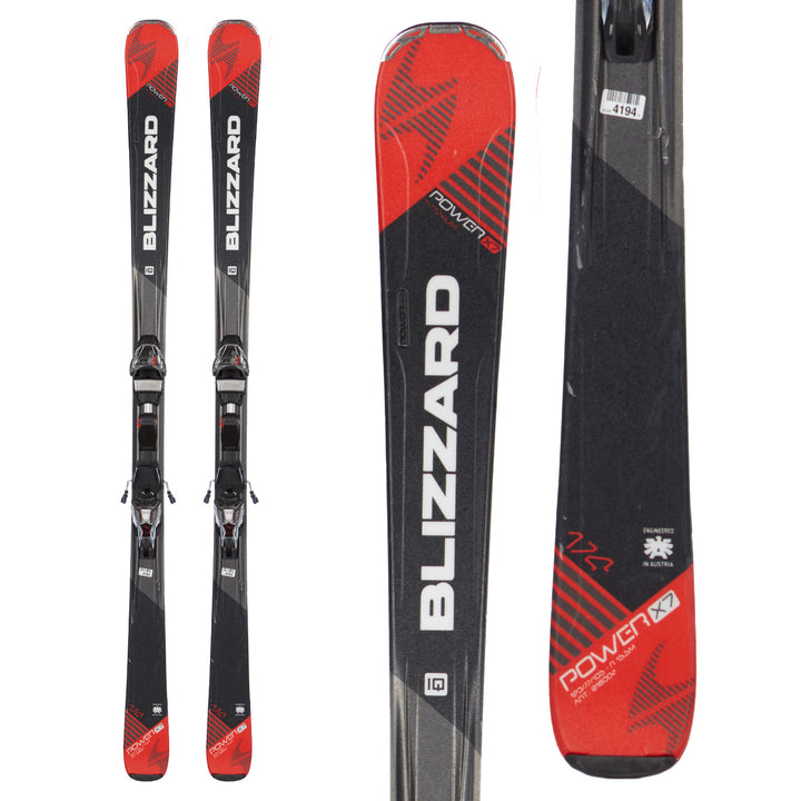 Blizzard Power X7 Ti Skis + IQ-TCX12 Bindings 2016 Top View
