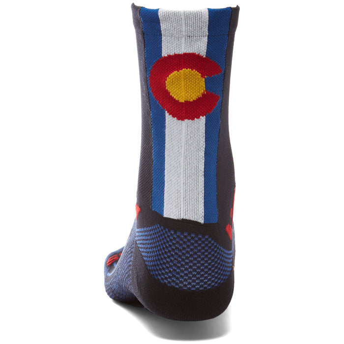 Swiftwick Vision Five Bike Socks Colorado Back View