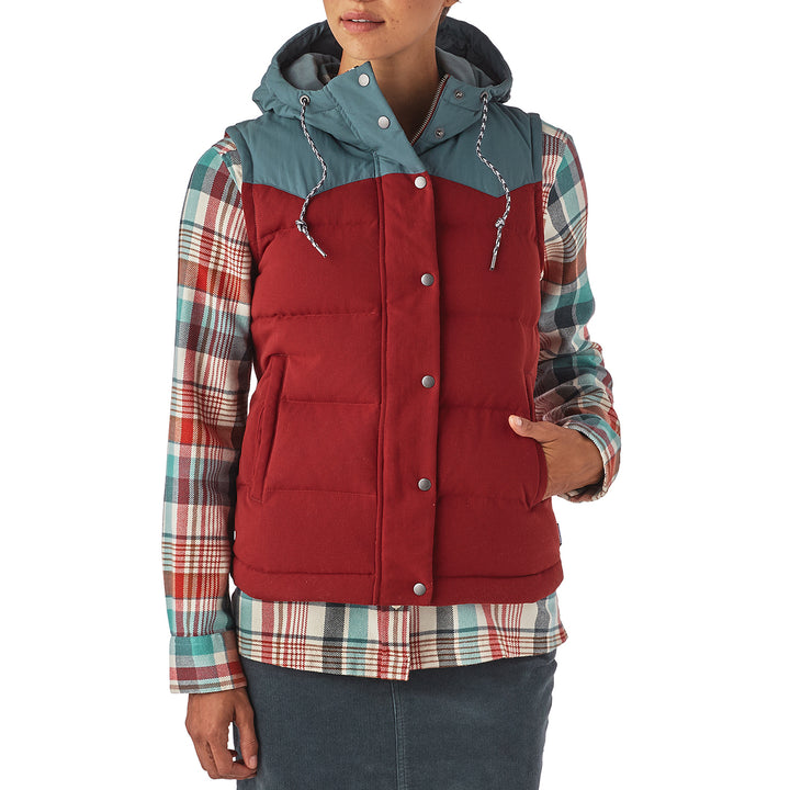 Patagonia Bivy Hooded Down Vest - Women's Drumfire Red