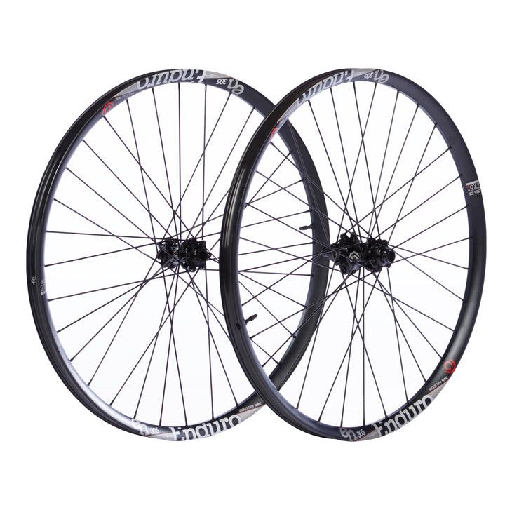 Industry Nine Torch Enduro 27.5" Wheelset Black Front View