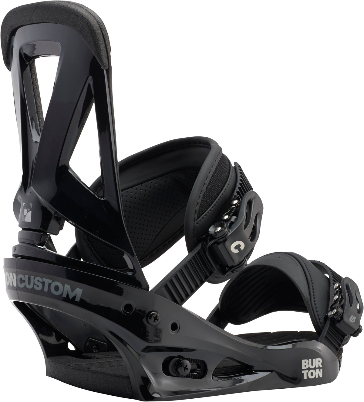 Burton Custom Snowboard Bindings 2017 Black Back View