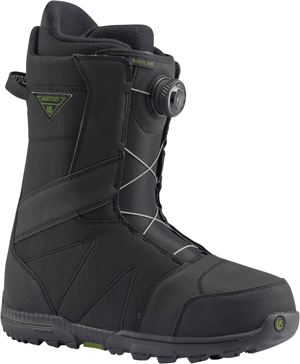 Burton Highline Boa Snowboard Boots 2017 Black Front View