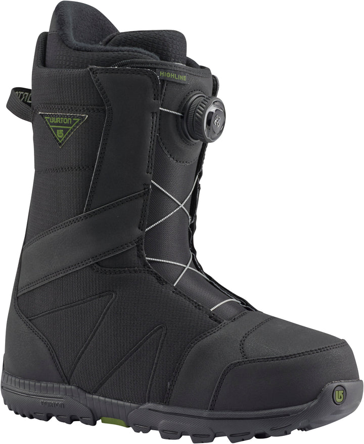 Burton Highline Boa Snowboard Boots 2017 Black Front View