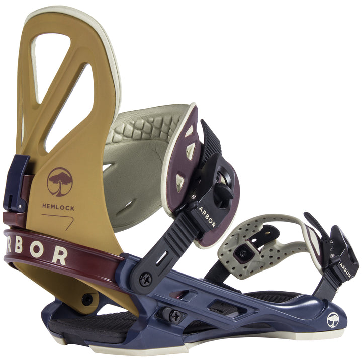 Arbor Hemlock Snowboard Bindings 2017 Maroon