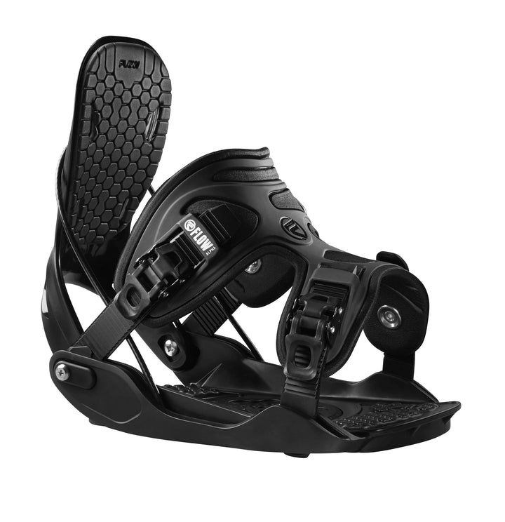 Flow Alpha Snowboard Bindings 2017 Black Front View