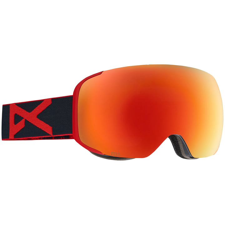 Anon M2 Goggles Black/Red Solex + Blue Lagoon