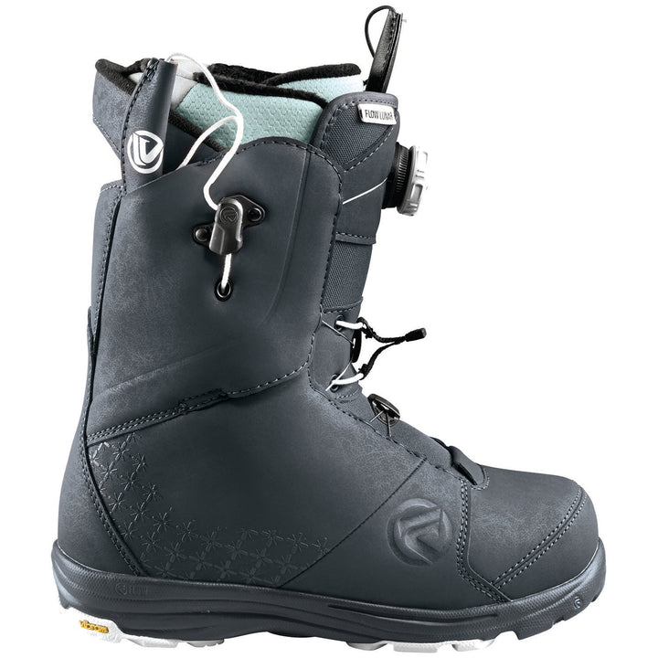 Flow Lunar Hybrid Boa Snowboard Boots - Women's 2017 Gunmetal Side View