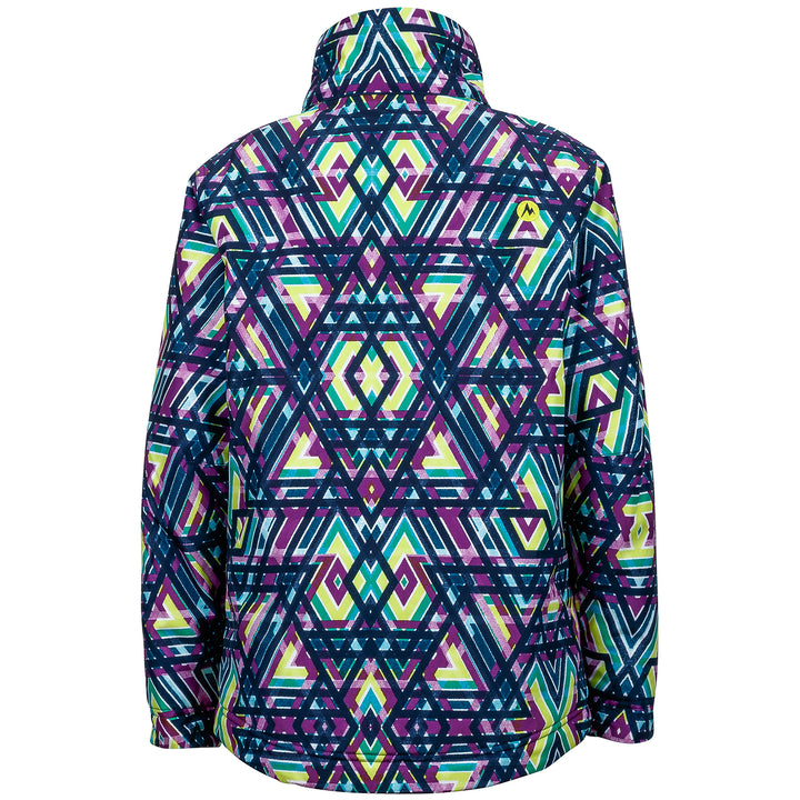 Marmot Big Sky Jacket - Girls' Mystic Purple Geo Back View