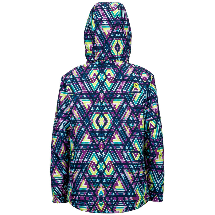 Marmot Big Sky Jacket - Girls' Mystic Purple Geo Back View