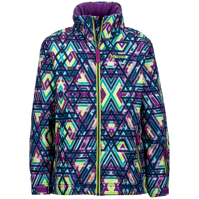 Marmot Big Sky Jacket - Girls' Mystic Purple Geo