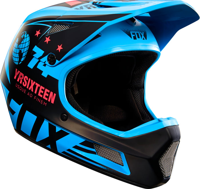 Fox Rampage Comp Bike Helmet Union Blue