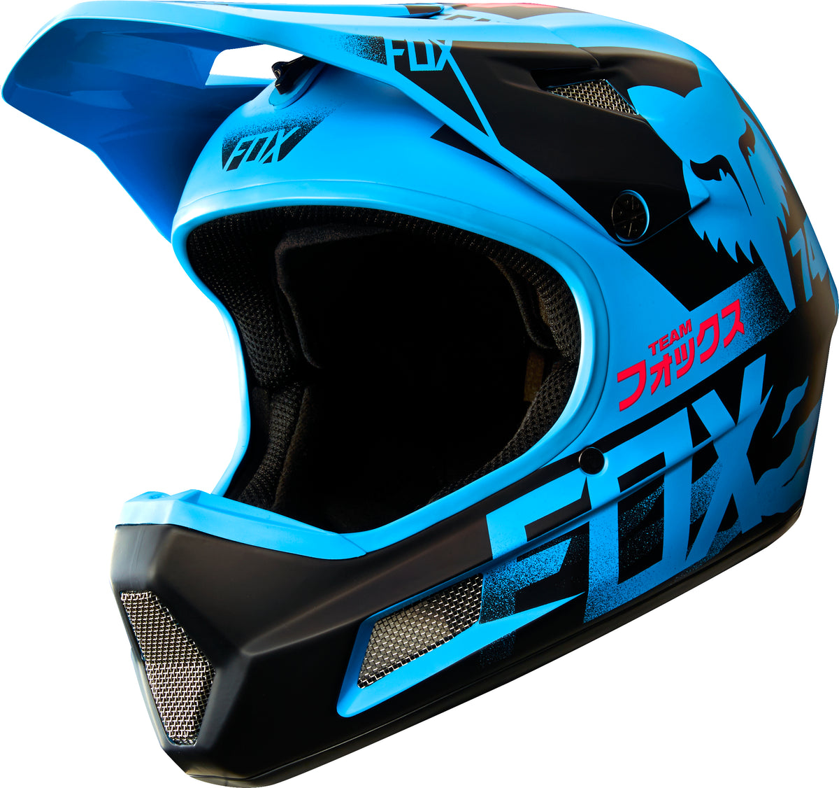 Fox Rampage Comp Bike Helmet Union Blue
