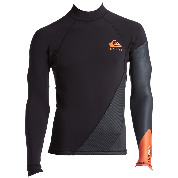 Quiksilver 1mm Syncro New Wave FLT Long Sleeve Wetsuit Jacket Flame Front View